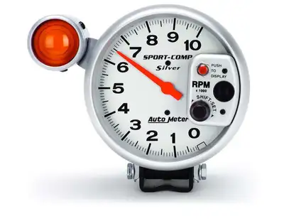 AutoMeter Gauge, Tachometer, 5", 10k RPM, Pedestal w/ ext. Shift-Lite, Ultra-Lite
