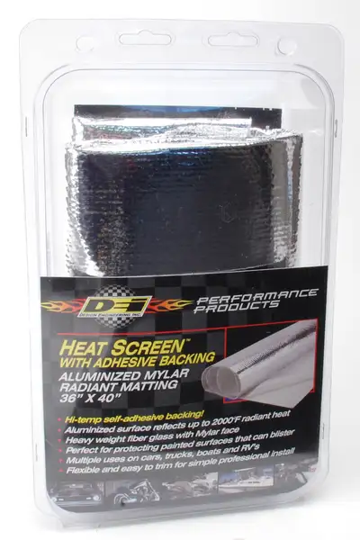 Design Engineering 36in x 40in Mylar Radiant Glass Fiber Matting W/Adhesive Backing