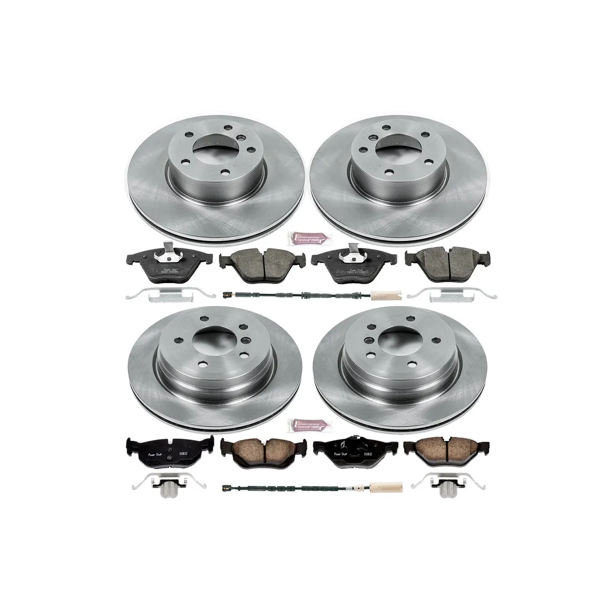 Z17 Direct Replacement Kit: Rotors; Ceramic Pads W/Hardware; Pad Sensors product image