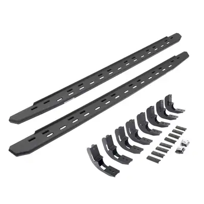 Go Rhino Go Rhino 69604887ST - RB30 Slim Line Running Boards with Mounting Bracket Kit - Protective Bedliner Coating