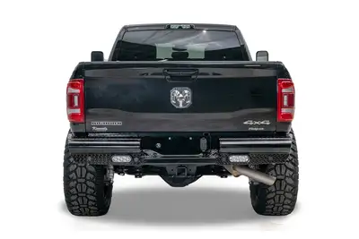 Fab Fours 19-C RAM 25003500 New Body Style Black Steel Rear Bumper
