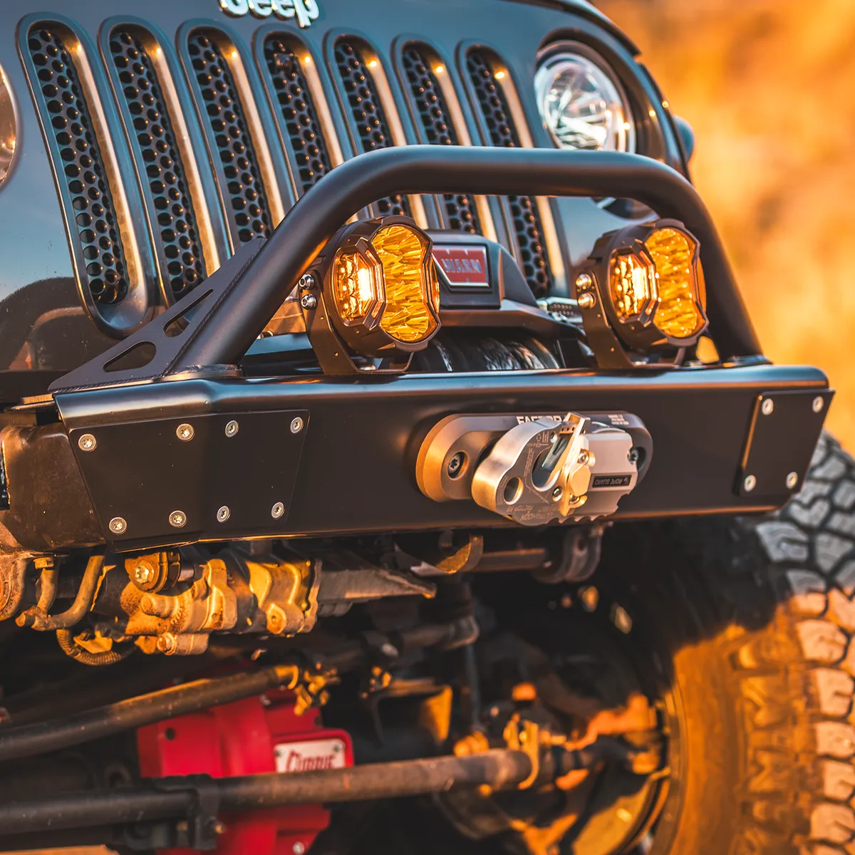 0718 Wrangler Legacy Front Bumper With Hoop Raw product image