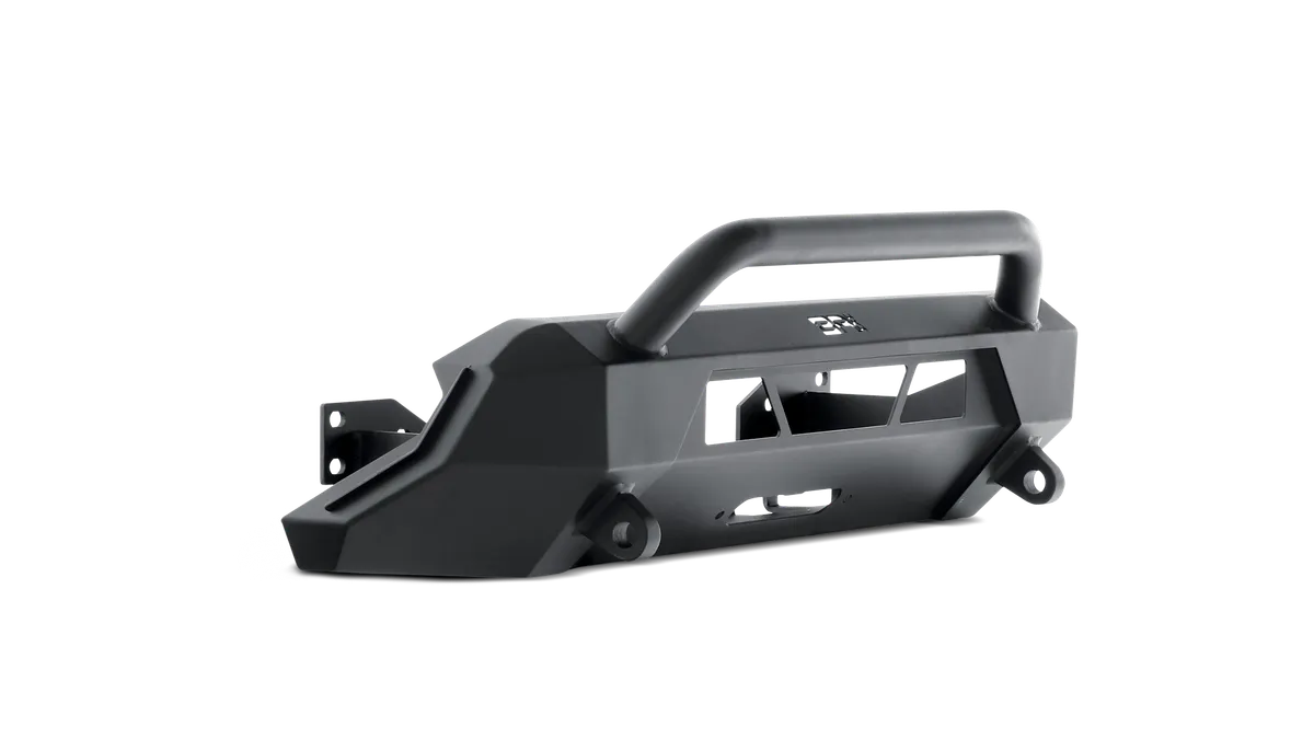 HiLine Front Winch Bumper; 3/16 in. Plate And 1/4 in. Winch Mount; 20 in. Dual Row LED; product image