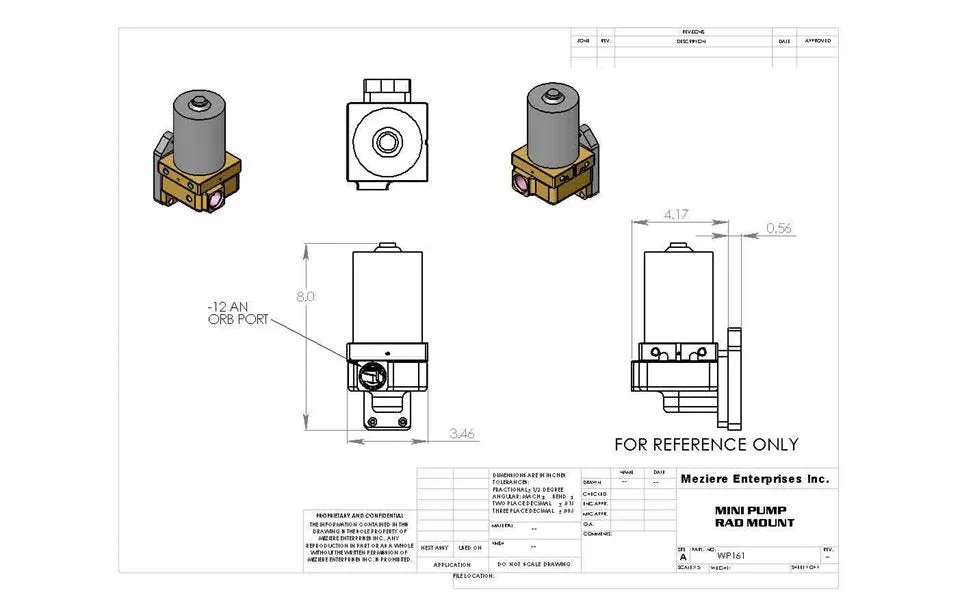 Rad Mnt H2o Pump Single Out product image
