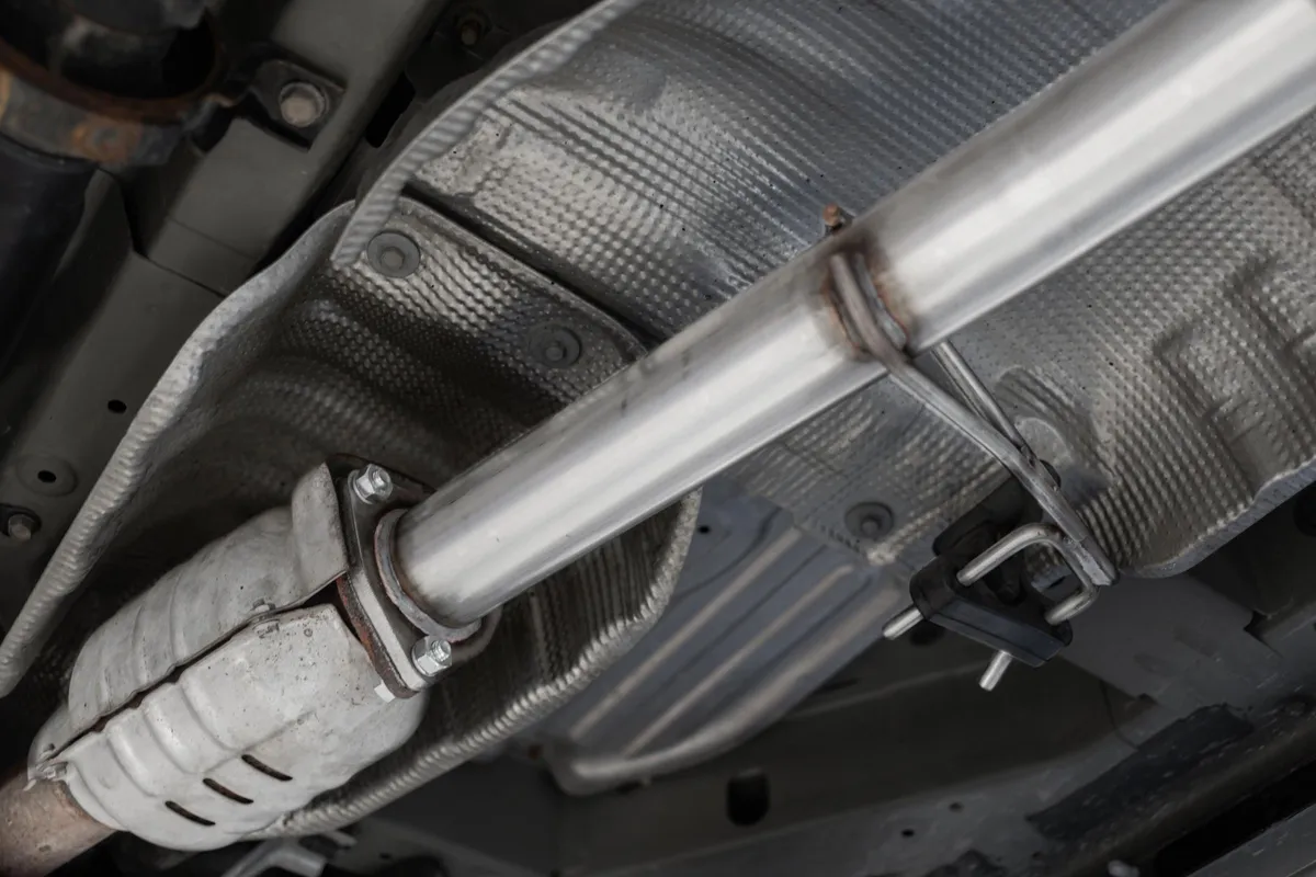 Armor Lite Cat Back Performance Exhaust System; 2.5 in.; Aluminized Steel; Single Side; product image
