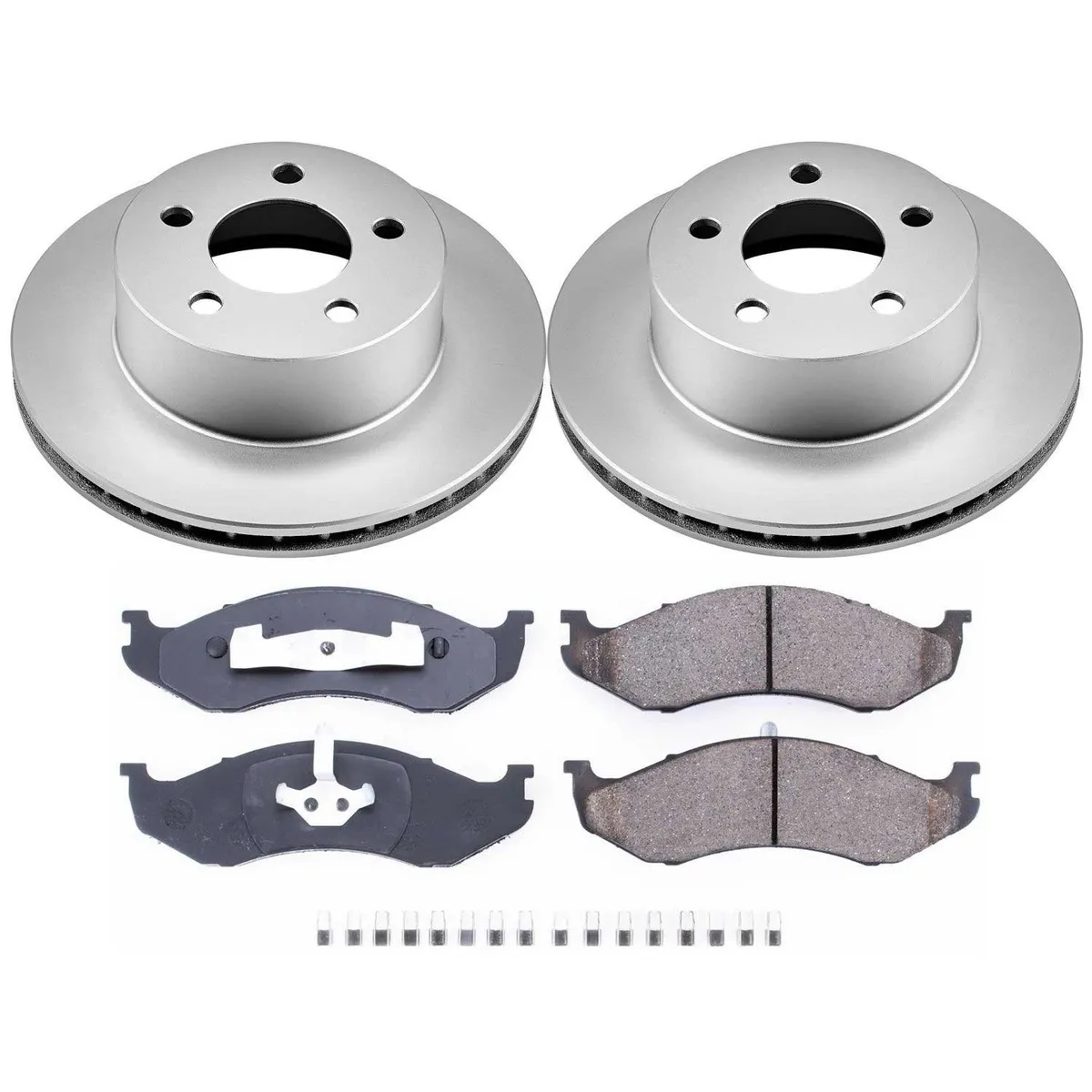 Z17 Geomet Coated Rotor Kit: Genuine Geomet Fully Coated Rotors; Ceramic Pads W/Hardware product image