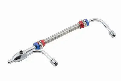 Mr Gasket Adj Fuel Line Red/Blue Ends