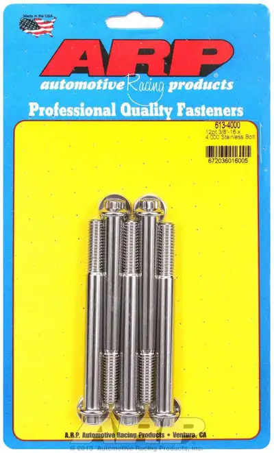 ARP Auto Racing S/S Bolt Kit - 12pt. (5) 3/8-16 x 4.000