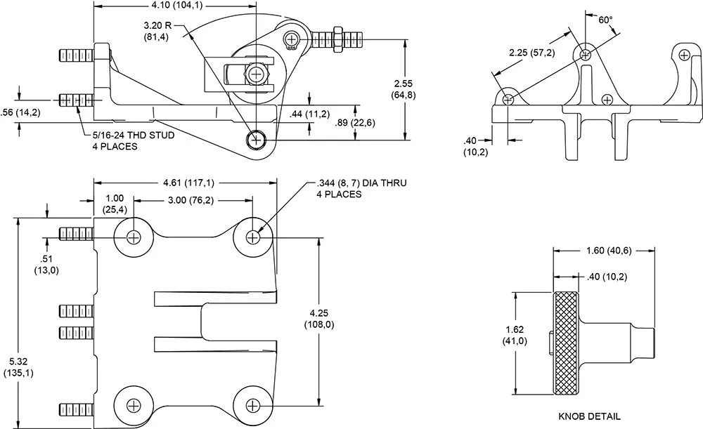 Wilwood Brakes Wilwood Pedal Assemblydual Mc60 Degremote