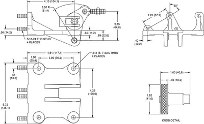 Wilwood Brakes Wilwood Pedal Assemblydual Mc60 Degremote