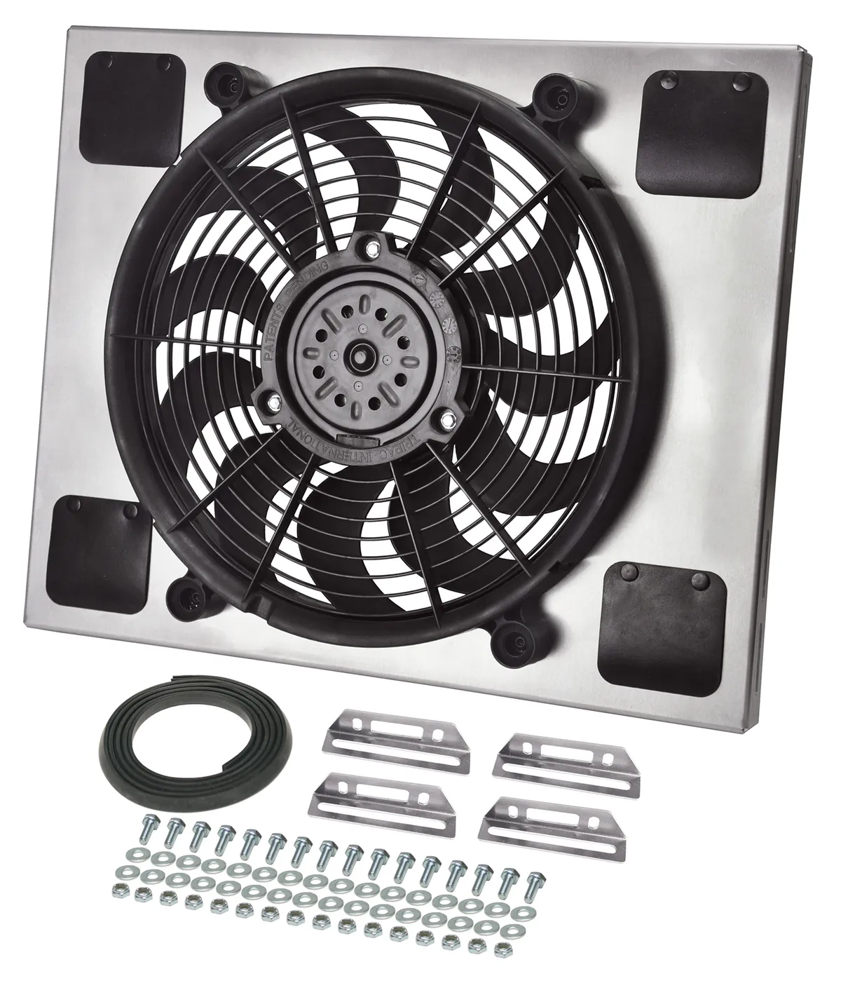 Derale 16820 Powerpack - High Output Single 14 Electric RAD Fan/Aluminum Shroud Kit product image