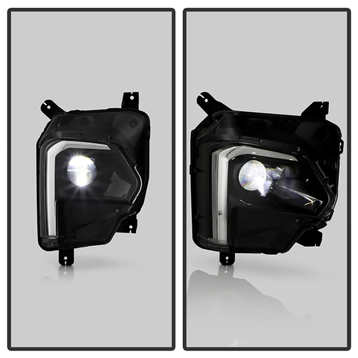 0319 Express/Savanna 1500/2500/3500 OEM Style Headlights With Bumper Lights Bla product image
