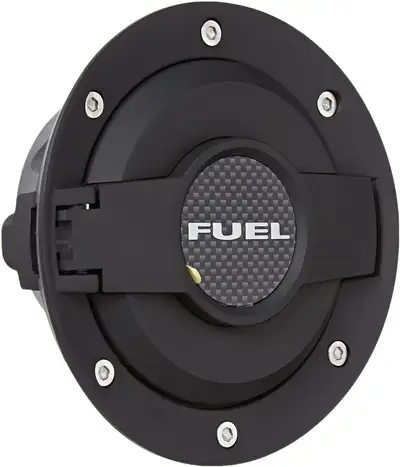 Drake Muscle Drake Muscle Cars 08-13 Challenger Fuel Door Blk