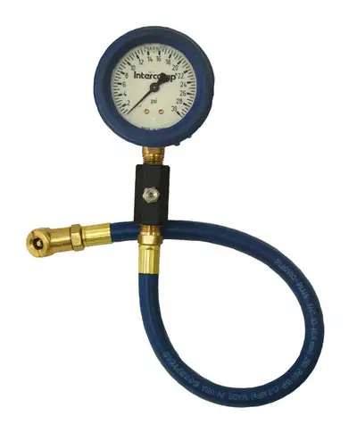 Intercomp Deluxe Air Gauge 2.5in 0-30 Liquid Filled