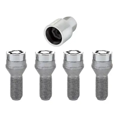 McGard Wheel Lock Set M14x1.25 Bolt Cone Seat 17mm Hex 27.3mm Shank Chrome