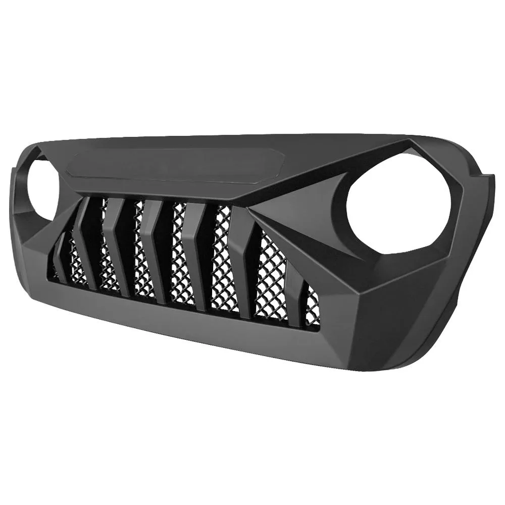 Demon Grille W/ Red Star Lights For 18+ Wrangler JL & Gladiator JT W/O Trailcam product image