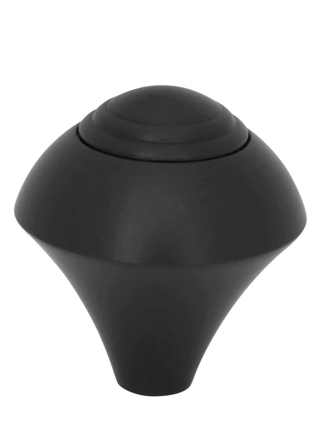 Auto Transmission Shifter Knob; For Lokar Shifters Only; 2 in.; Plain Push Button; Deco; Black Finish; product image