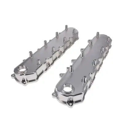 Top Street Performance Top Street Performance JM8083-4 TSP V Series GM LT Natural Billet Aluminum Valve Covers