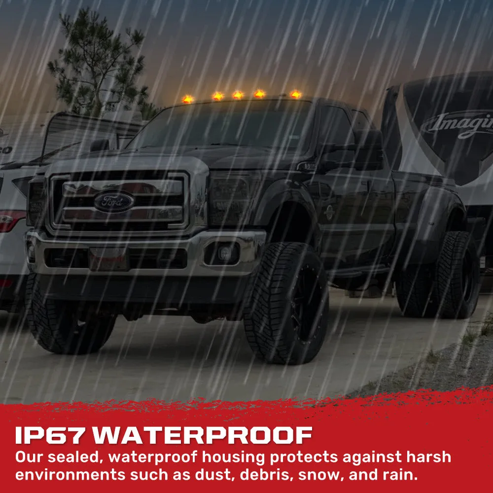 Ford 99-16 Super Duty 5-Piece Ultra Bright RGB Multi-Colored LED Cab Roof Lights Bluetooth App - Multiple Lens product image