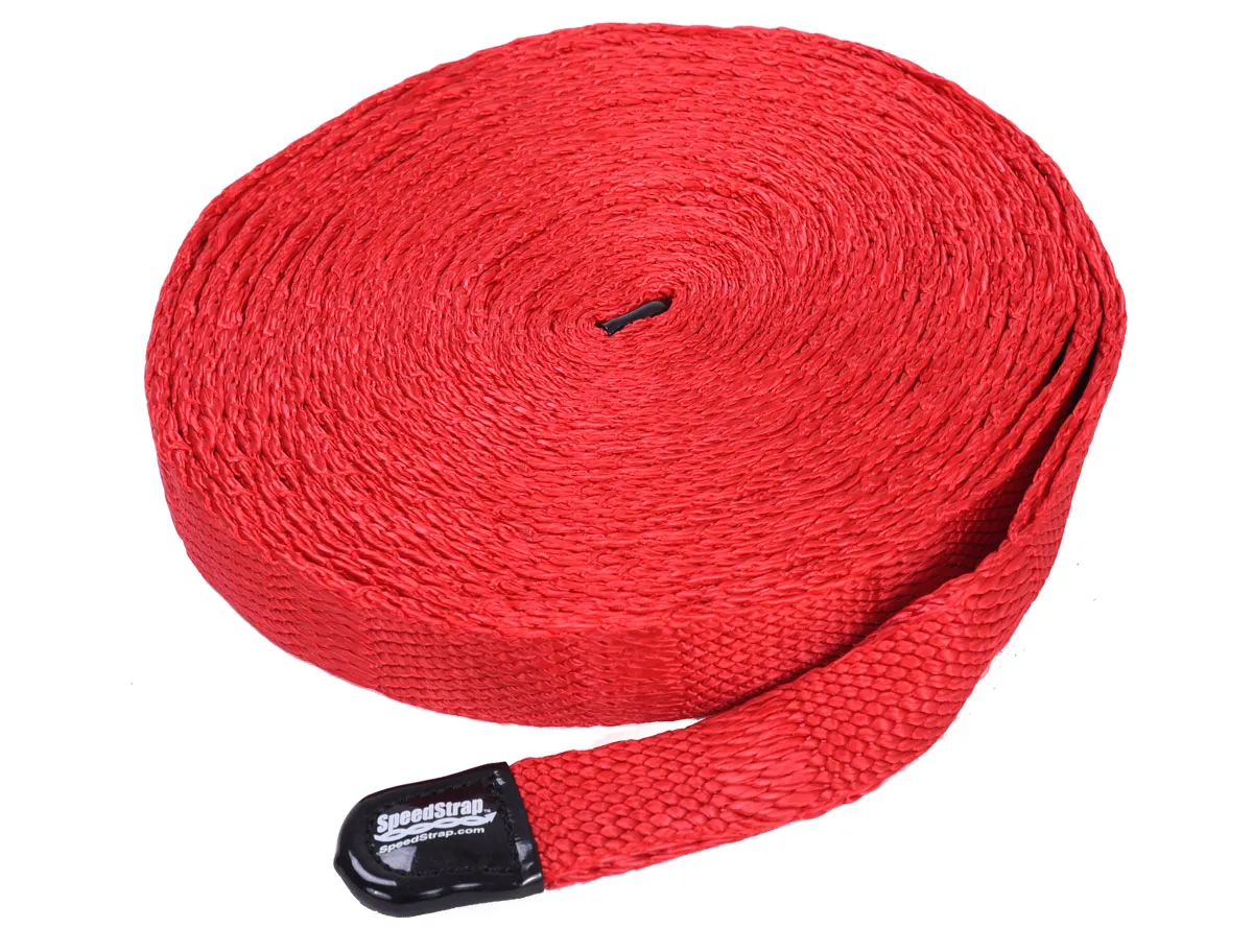 SpeedStrap SuperStrap 50ft x 1in Weavable Recovery Strap, Red  - 10,000lb Max Capacity product image