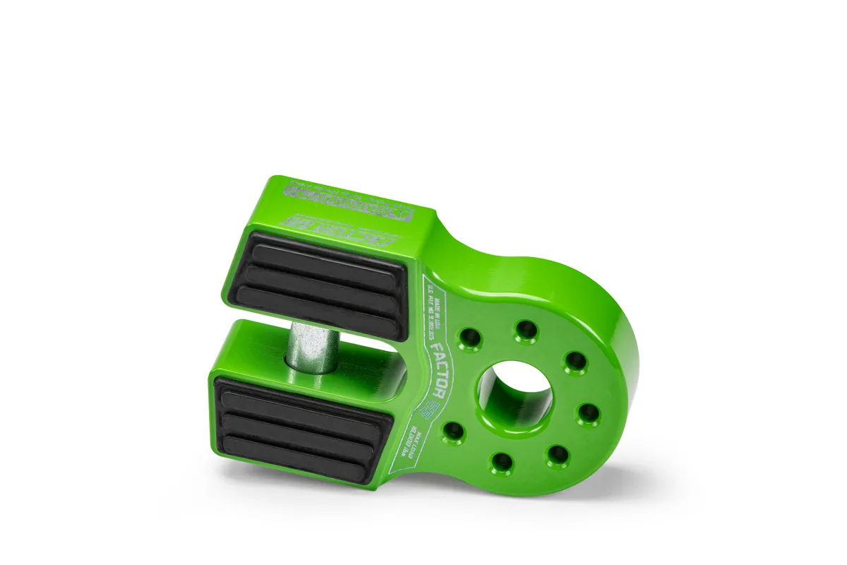 Factor 55 00050-08 Flatlink Winch Shackle Mount -- Green product image