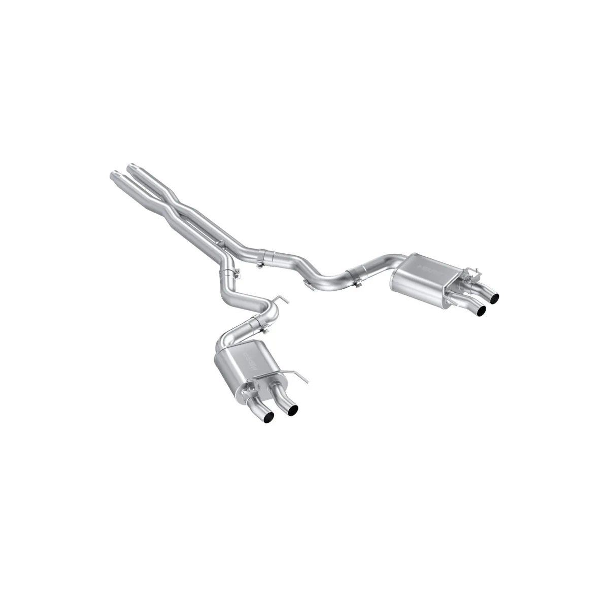 Mustang 3 Inch Cat Back Exhaust System Dual Quad Split Rear Exit For 16-20 Ford GT350/GT350R Armor Pro Series MBRP product image