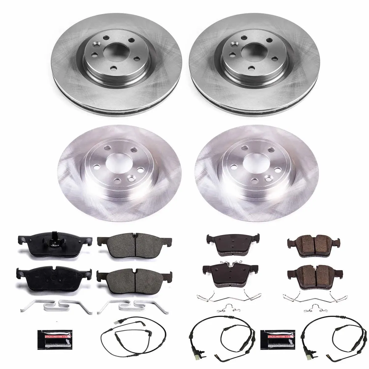 Z17 Direct Replacement Kit: Rotors; Ceramic Pads W/Hardware; Pad Sensors product image