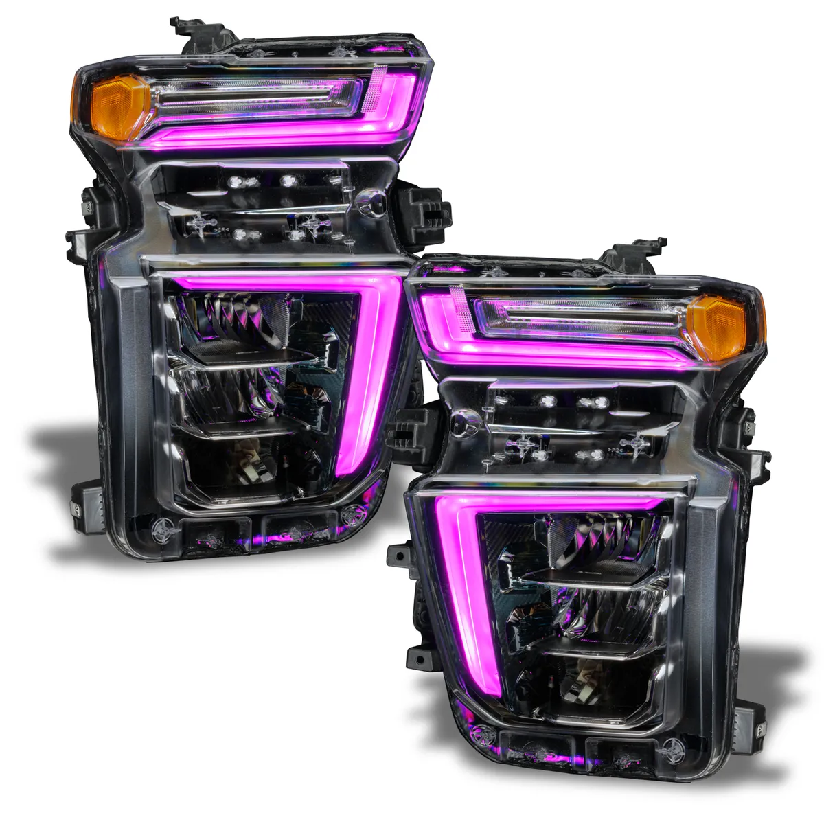 Oracle Lighting 2020-2021 Chevrolet Silverado HD 2500 3500 Colorshift Rgb+w Headlight DRL Upgrade Kit product image