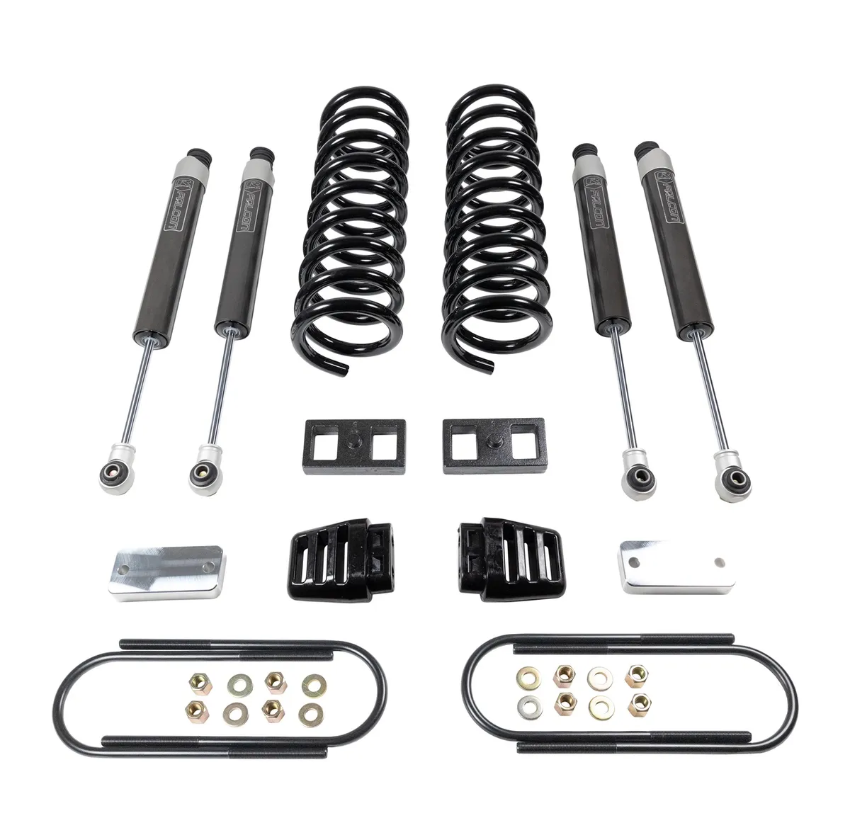 3ft. coil lift kit-front coils and rear blocks; radius arm drop brackets; Falcon shocks product image