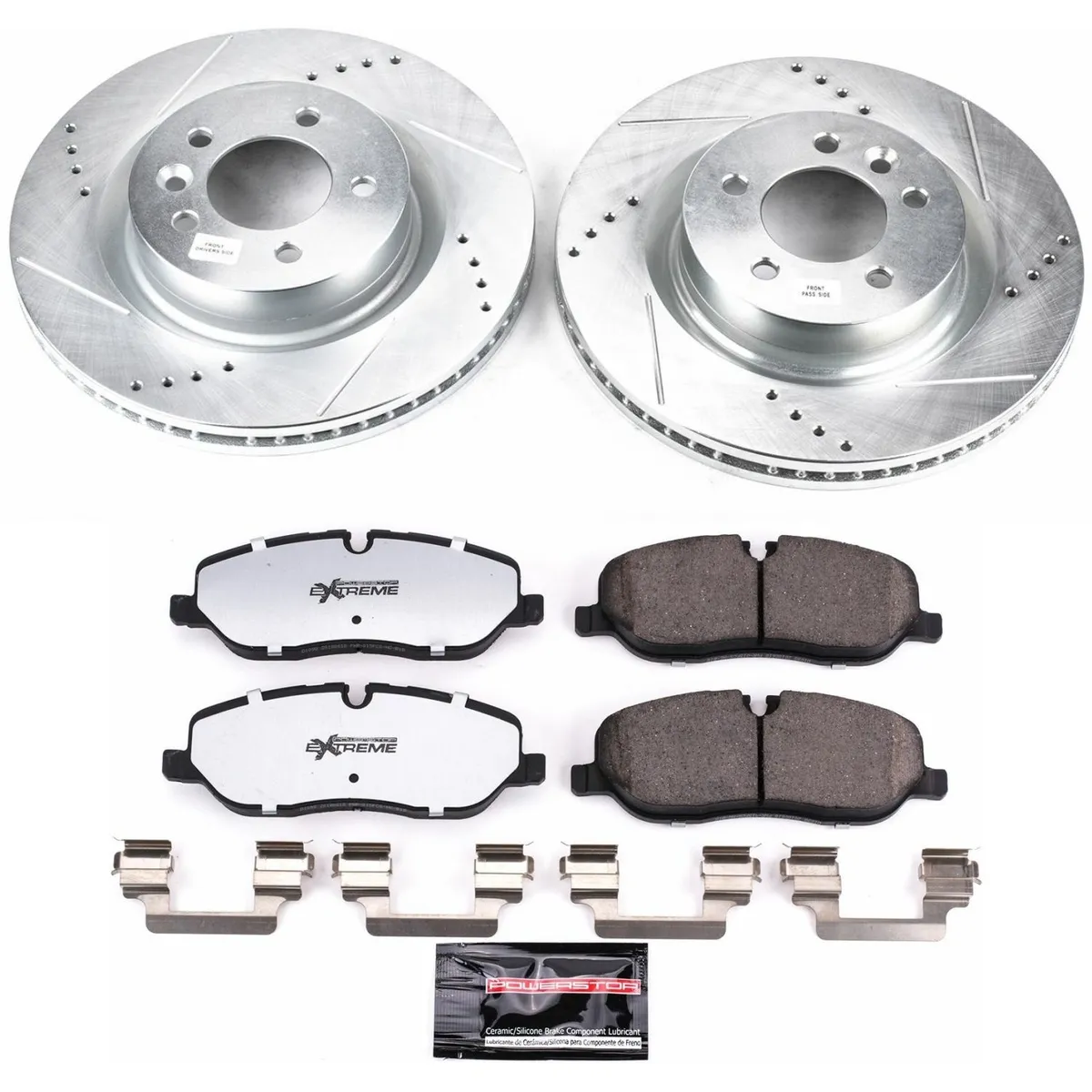 Z36 Truck/Tow Upgrade Kit: Drilled/Slotted Rotors; Carbon-Fiber Ceramic Pads W/Hardware; Pad Sensors product image