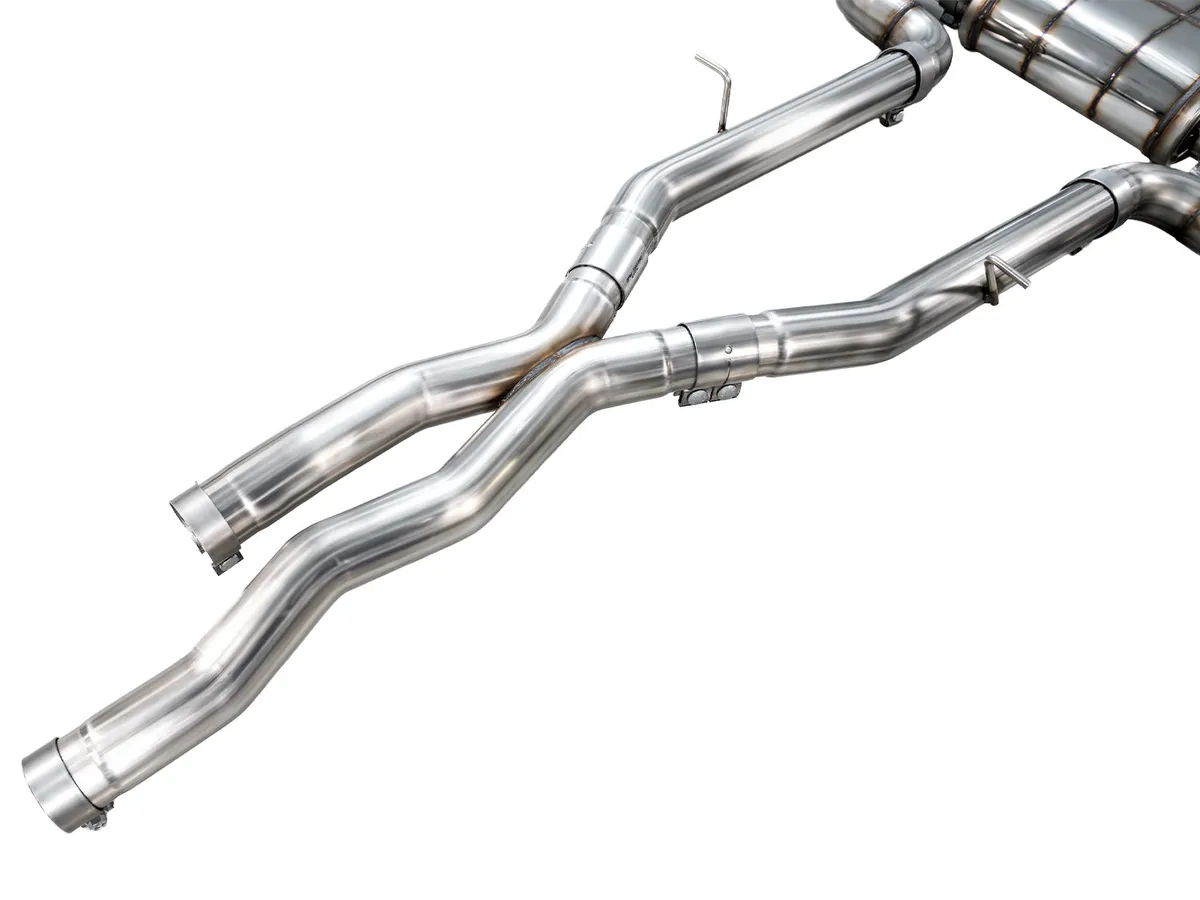 AWE Valved SwitchPath Axleback Exhaust for BMW F97 X3 M / F98 X4 M - Diamond Black Tips - 3025-43301 product image