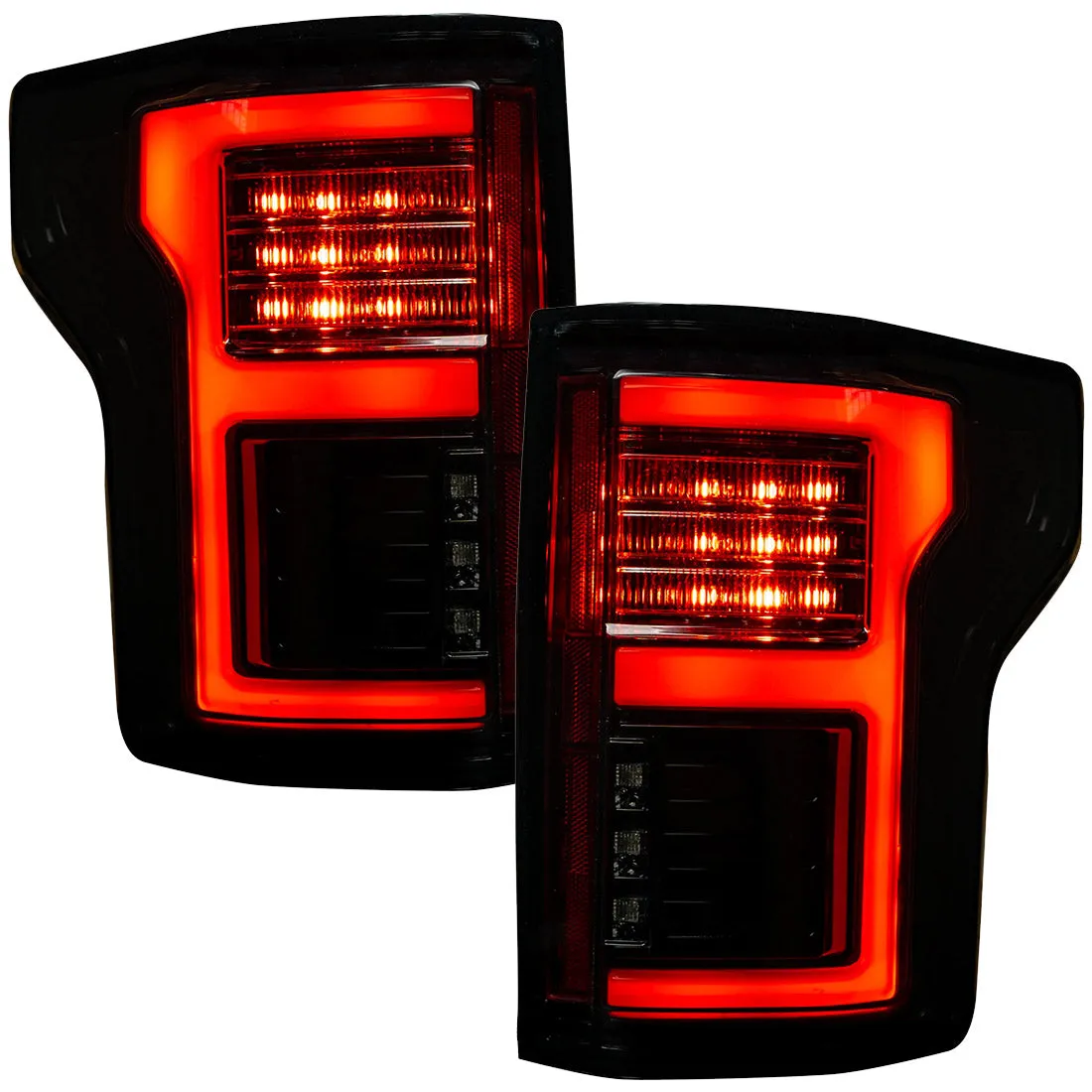 Ford F150 15-17 And Raptor 17-19 Replaces OEM LED Style Tail Lights w Blind Spot Warning System Oled Tail Lights - Cle product image