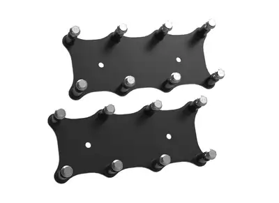 Holley 5th Gen ls Remote Coil Relocation Bracket Black