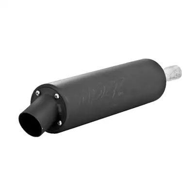 MBRP Exhaust ATV Exhaust System With Utility Muffler; Slip-On; Direct Replacement; 1.25 in. Inlet; 3.5 in. Diameter Body; Chambered Muffler;