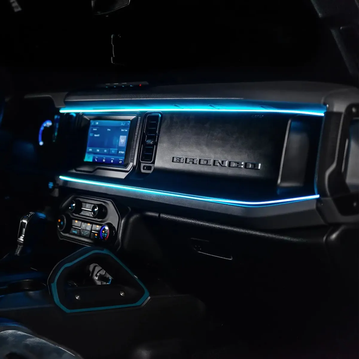 2021-2025 Ford Bronco Dynamic ColorSHIFT LED Dash Kit - USB Plug & Play Interior Lighting product image