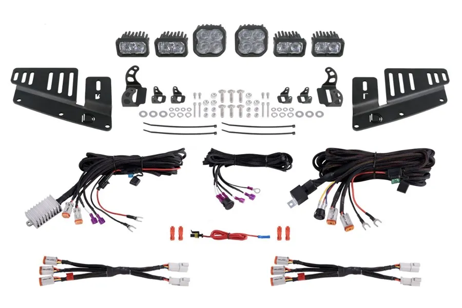 Diode Dynamics Diode Dynamics Stage Series Fog Pocket Kit - White Sport - Bronco 2021+ w/ Steel Bumper