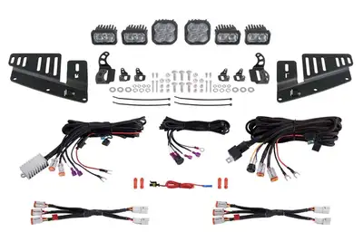 Diode Dynamics Diode Dynamics Stage Series Fog Pocket Kit - White Sport - Bronco 2021+ w/ Steel Bumper