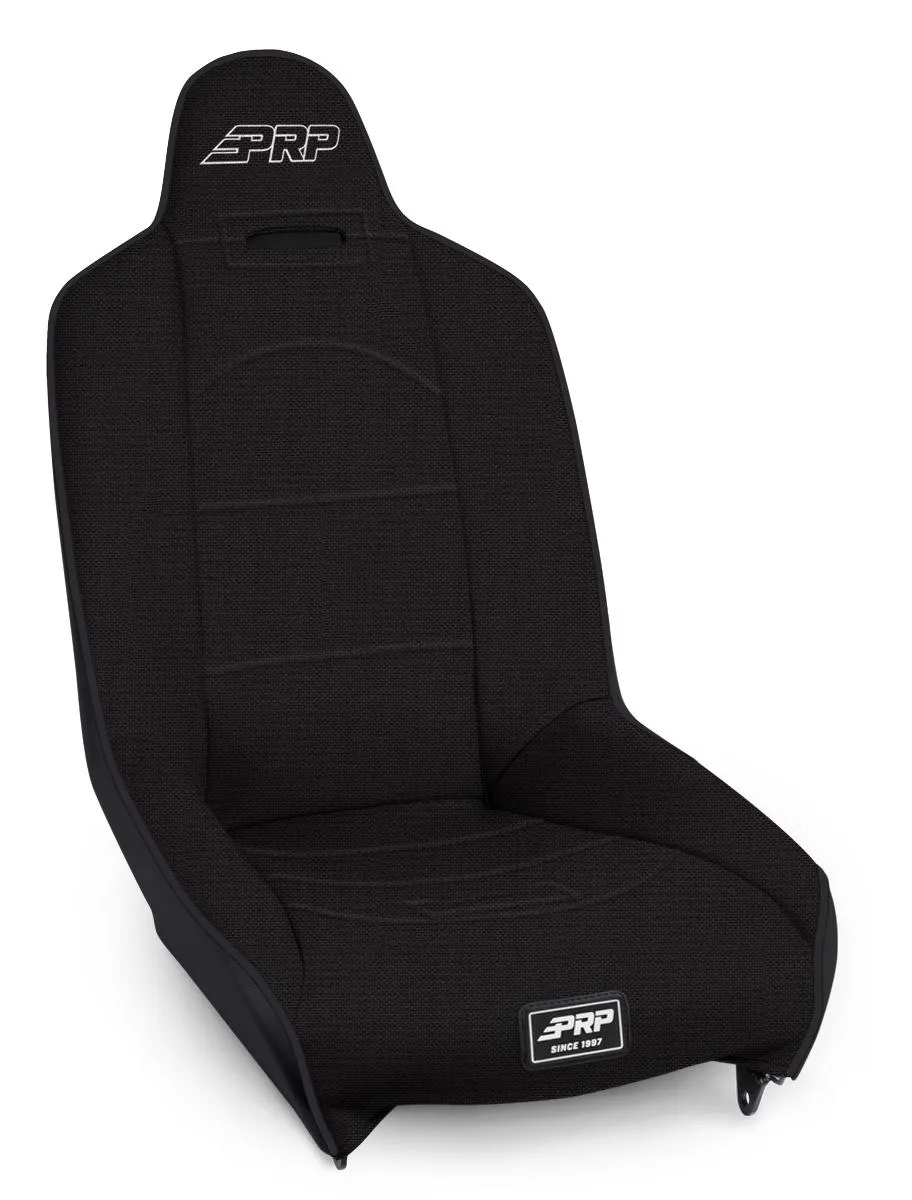 Roadster High Back Suspension Seat All Black 201 201 50 50 PRP Silver Out PRP Seats product image