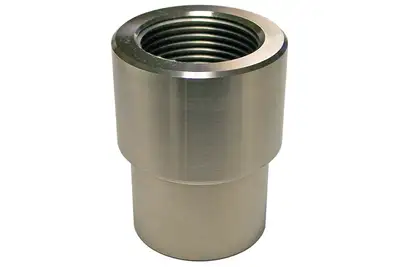 aFe Power Threaded Bung Round 1 1/4 Inch-12 Right Hand Thread Each RockJock 4x4