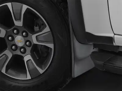 Weathertech Black No Drill MudFlaps Chevrolet Colorado 2015 + With Fender Flares/Fender lip moulding