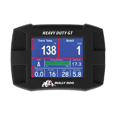 Bully Dog GT Tuner; Heavy Duty; Three Tunes - Economy Tuning/Economy+Power Tuning/Power Tuning; Increased HP/Torque/Fuel Efficiency;