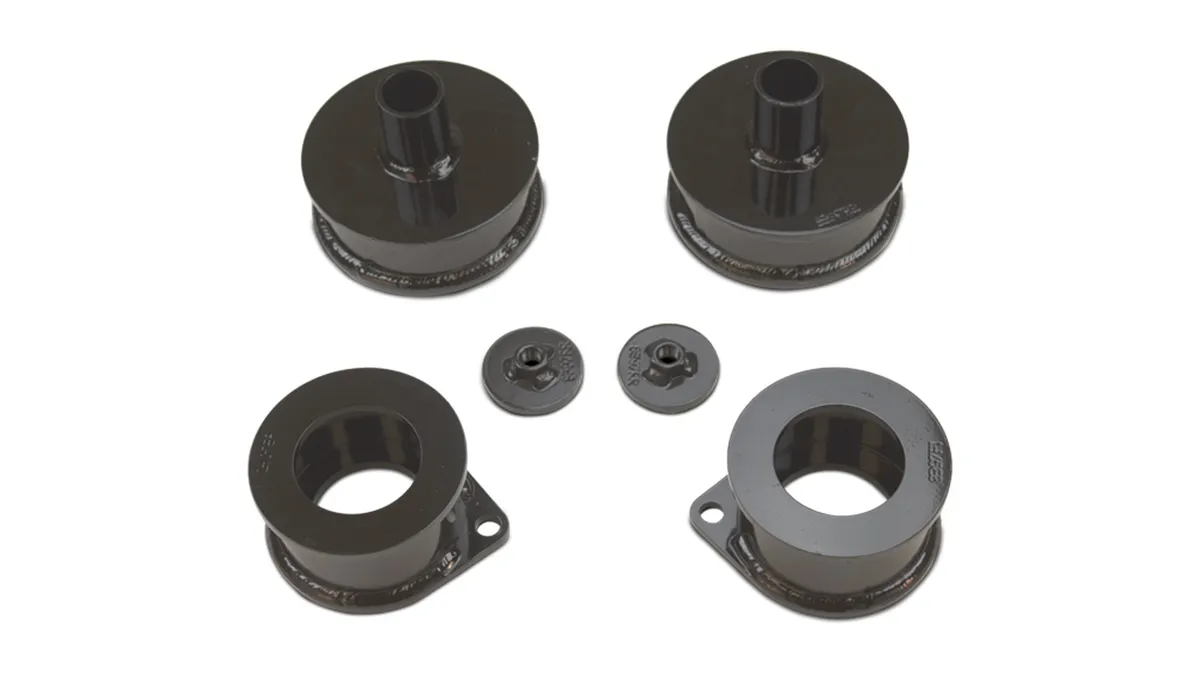 Coil Spacer Rear Leveling Kit; 2 in.; Powdercoat Finish; Black; Steel; [AWSL]; product image