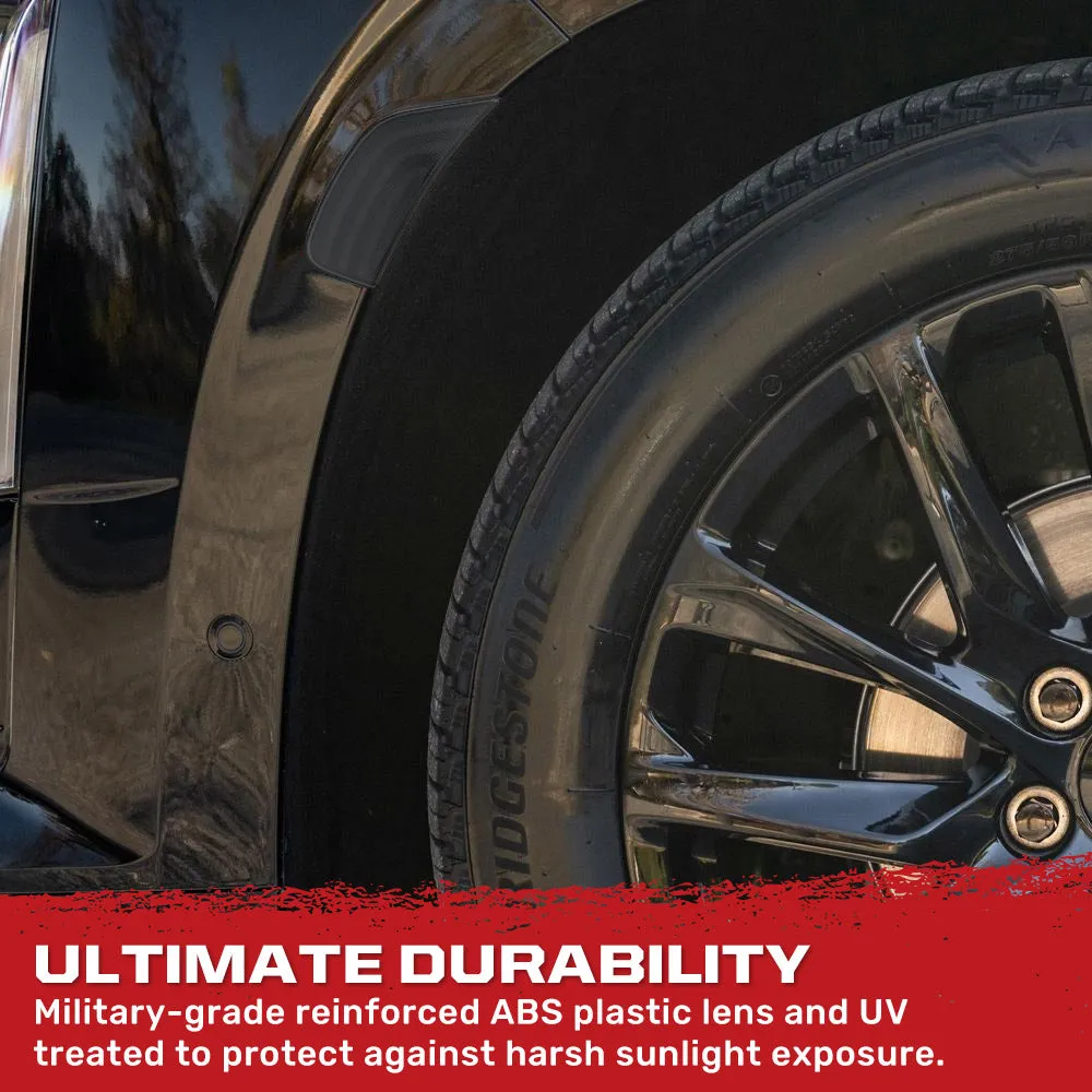 Cadillac 21-24 Escalade & Gmc 21-24 Yukon/Yukon Xl/Yukon Denali (5th Gen) & 21-24 Chevy Tahoe/Suburban (5th Gen) LED Front Fender Lens White or Amber Leds - Smoked or Clear Lens product image