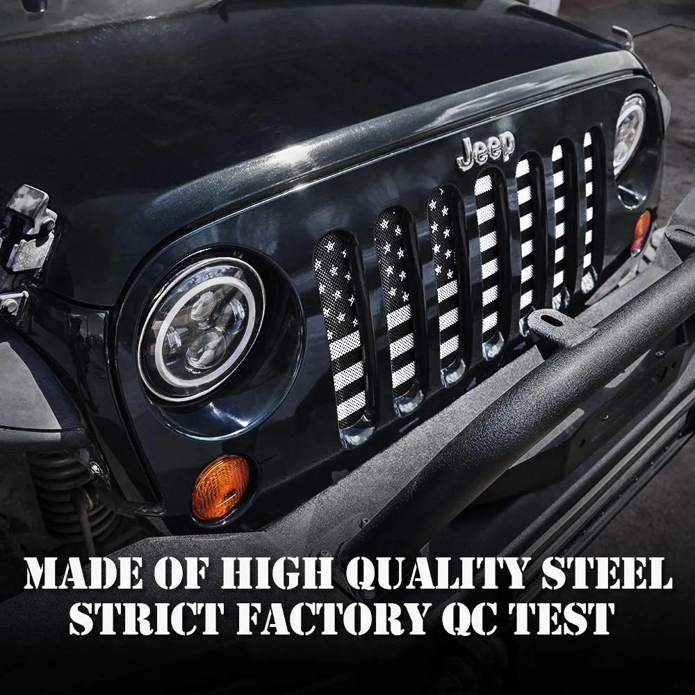 Xprite American Flag Grille Insert for 2007-2018 Jeep Wrangler JK product image