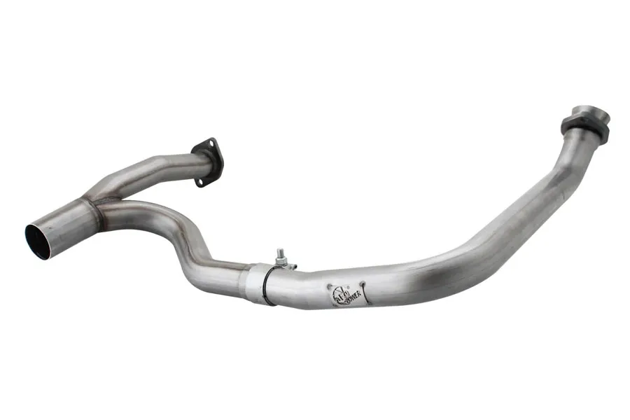 aFe Power Twisted Steel 2 IN to 2-1/2 IN 409 Stainless Steel Street Series Y-Pipe