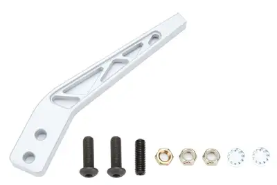 Lokar Shifter Lever; Manual; 8 in.; Hurst; Tremec; TKO-500; TKO-600; T-56; w/2 Bolt Flange; Gray Powder;