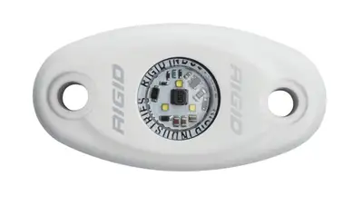RIGID Industries RIGID A-Series LED Light, High Power, Cool White, White Housing, Single