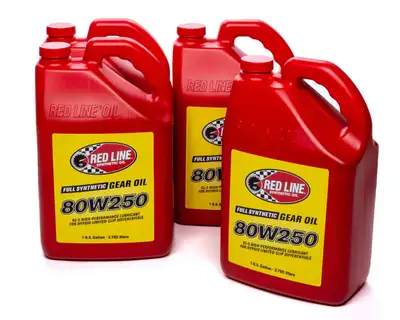 Red Line Oil 80w250 Gear Oil Gl-5 Case 4 x 1 gallon