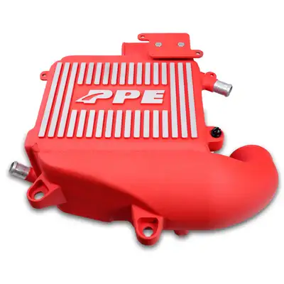 Pacific Performance Engineering 2020-2023 GM 3.0L Duramax LM2, LZO Air-To-Water Intercooler Kit Red PPE Diesel