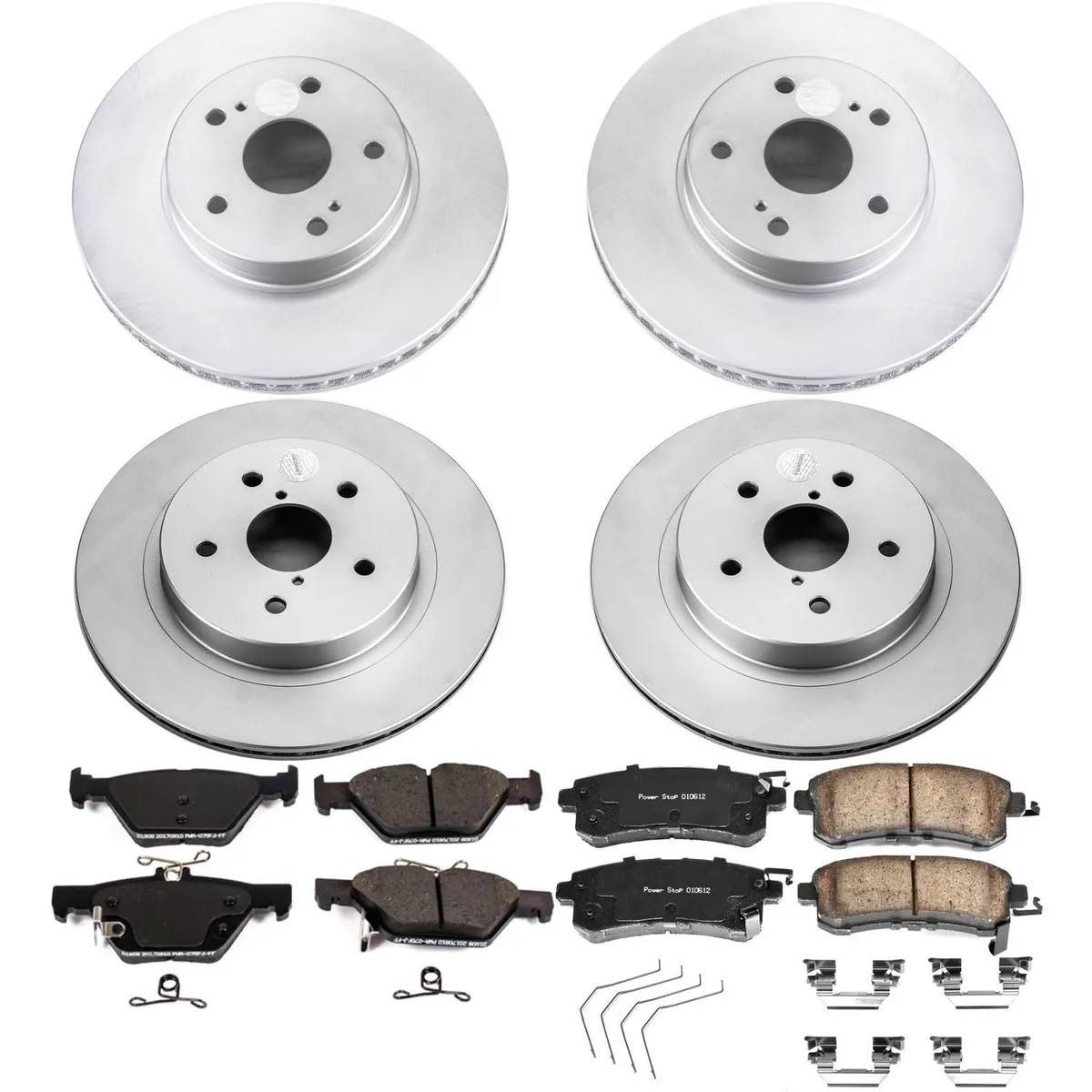 Z17 Geomet Coated Rotor Kit: Genuine Geomet Fully Coated Rotors; Ceramic Pads W/Hardware product image